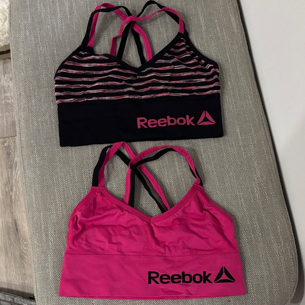 Reebok Black and Pink Sports Bras